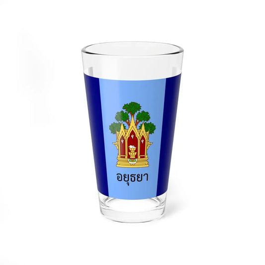 Flag of Phra Nakhon Si Ayutthaya Province Thailand - Pint Glass 16oz 16oz - Go Mug Yourself