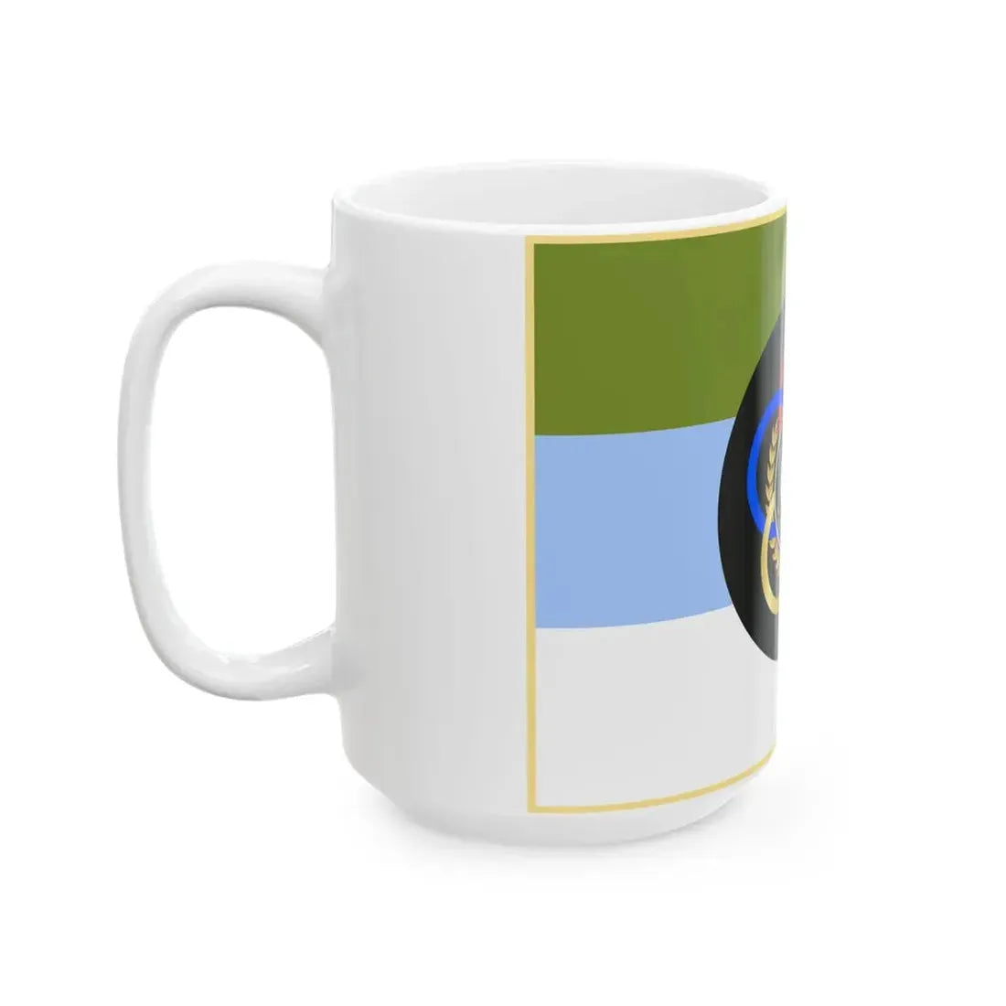Flag of Physical Education Organization of Army of Iran (Iran) White Coffee Mug - Go Mug Yourself