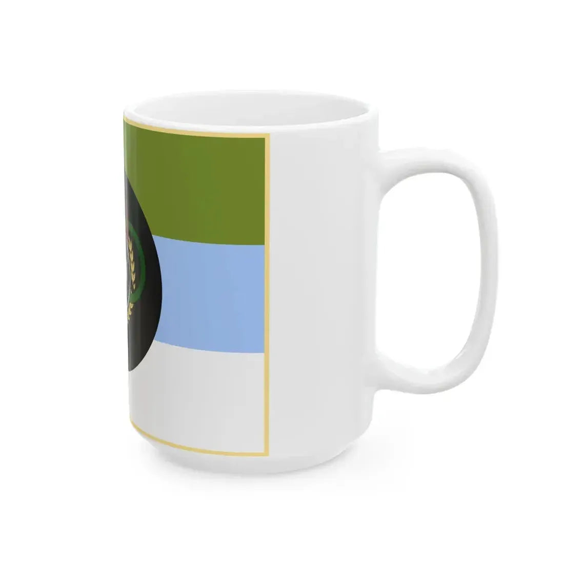 Flag of Physical Education Organization of Army of Iran (Iran) White Coffee Mug - Go Mug Yourself