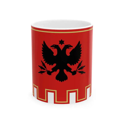Flag of Piana degli Albanesi (Italy) White Coffee Mug 11oz - Go Mug Yourself