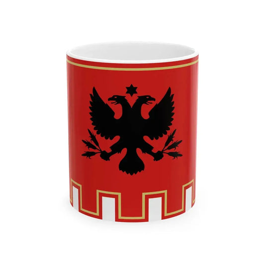 Flag of Piana degli Albanesi (Italy) White Coffee Mug 11oz - Go Mug Yourself