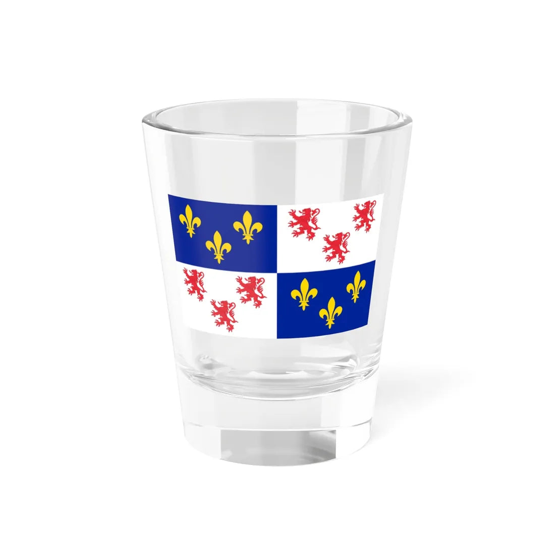 Flag of Picardie (Belgium) Shot Glass 1.5oz 1.5oz - Go Mug Yourself