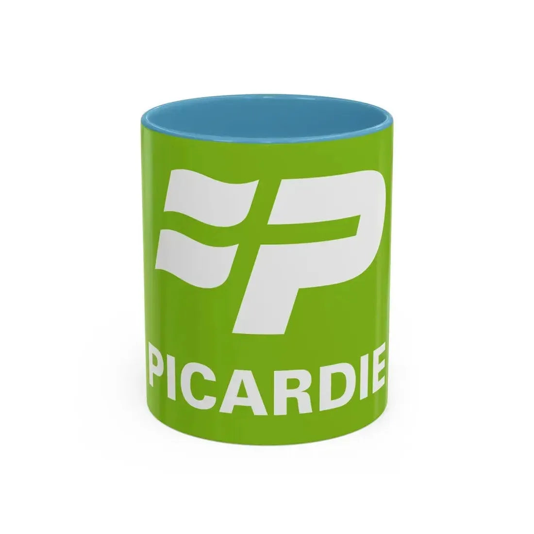 Flag of Picardy France 2 - Accent Coffee Mug 11oz Light Blue - Go Mug Yourself