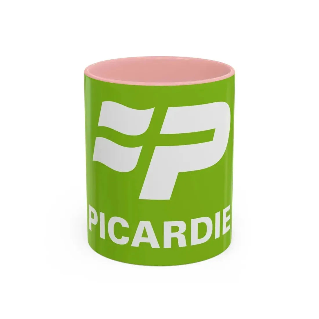 Flag of Picardy France 2 - Accent Coffee Mug 11oz Pink - Go Mug Yourself