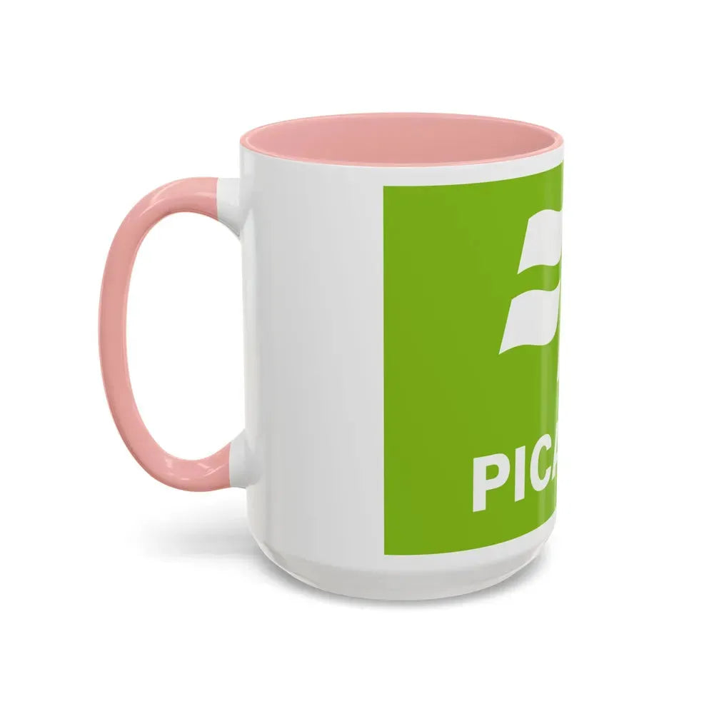 Flag of Picardy France 2 - Accent Coffee Mug - Go Mug Yourself