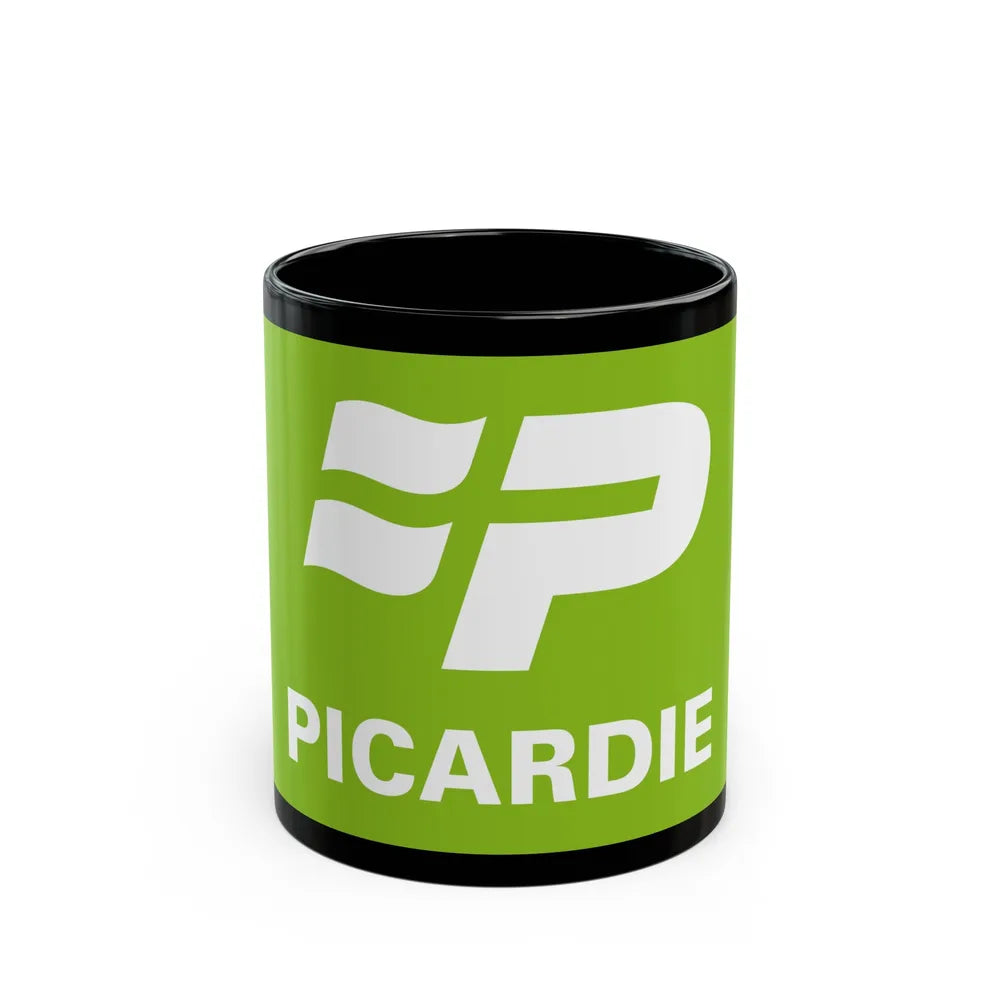 Flag of Picardy France 2 - Black Coffee Mug-11oz-Go Mug Yourself