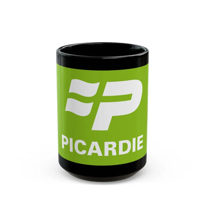 Flag of Picardy France 2 - Black Coffee Mug-15oz-Go Mug Yourself