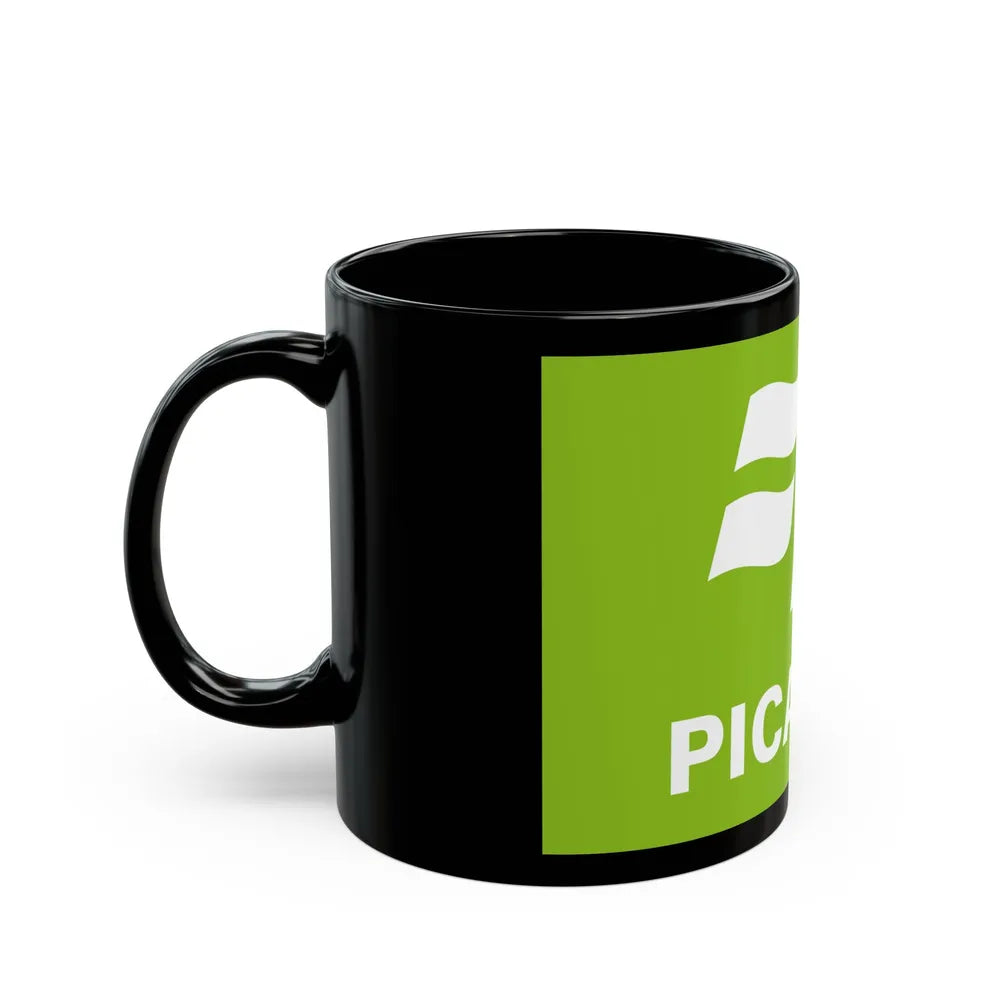 Flag of Picardy France 2 - Black Coffee Mug-Go Mug Yourself