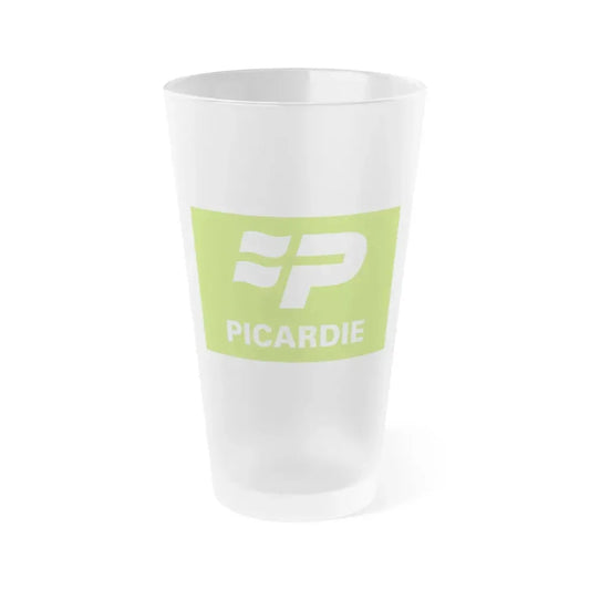 Flag of Picardy France 2 - Frosted Pint Glass 16oz 16oz Frosted - Go Mug Yourself