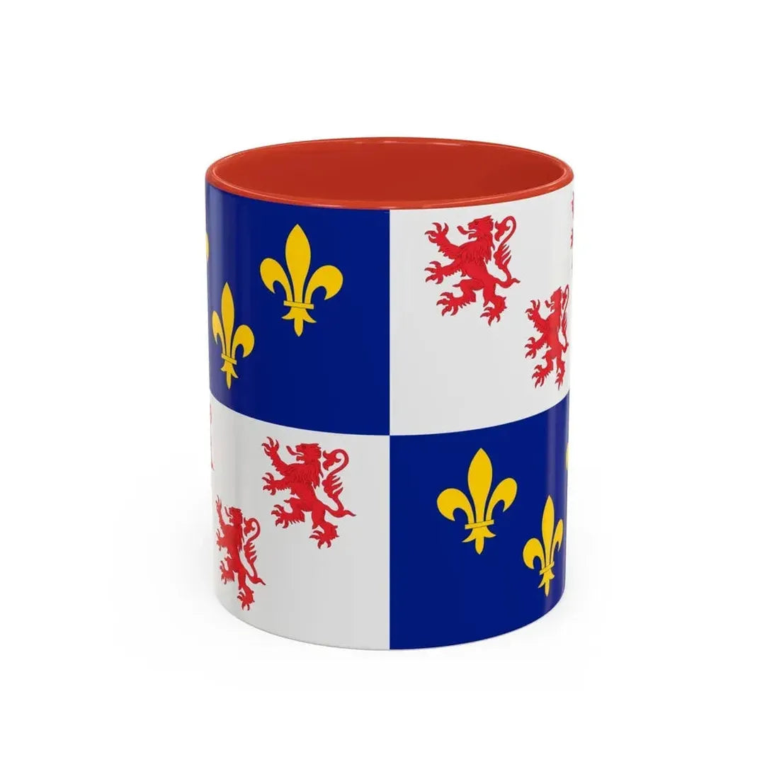 Flag of Picardy France - Accent Coffee Mug 11oz Red - Go Mug Yourself