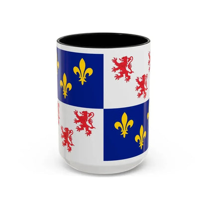 Flag of Picardy France - Accent Coffee Mug 15oz Black - Go Mug Yourself
