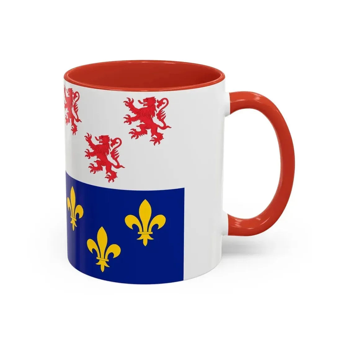 Flag of Picardy France - Accent Coffee Mug - Go Mug Yourself