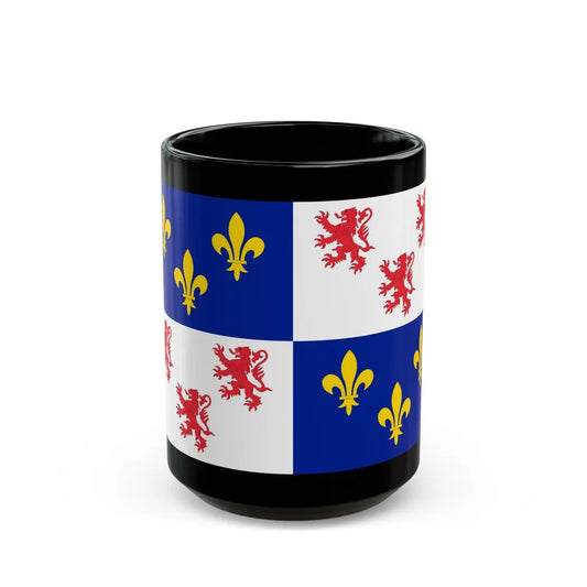 Flag of Picardy France - Black Coffee Mug-15oz-Go Mug Yourself