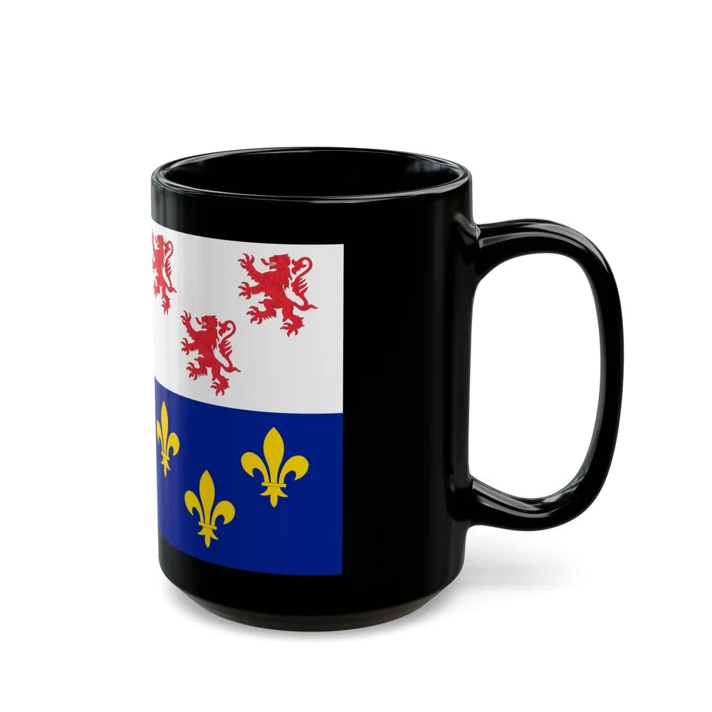 Flag of Picardy France - Black Coffee Mug-Go Mug Yourself