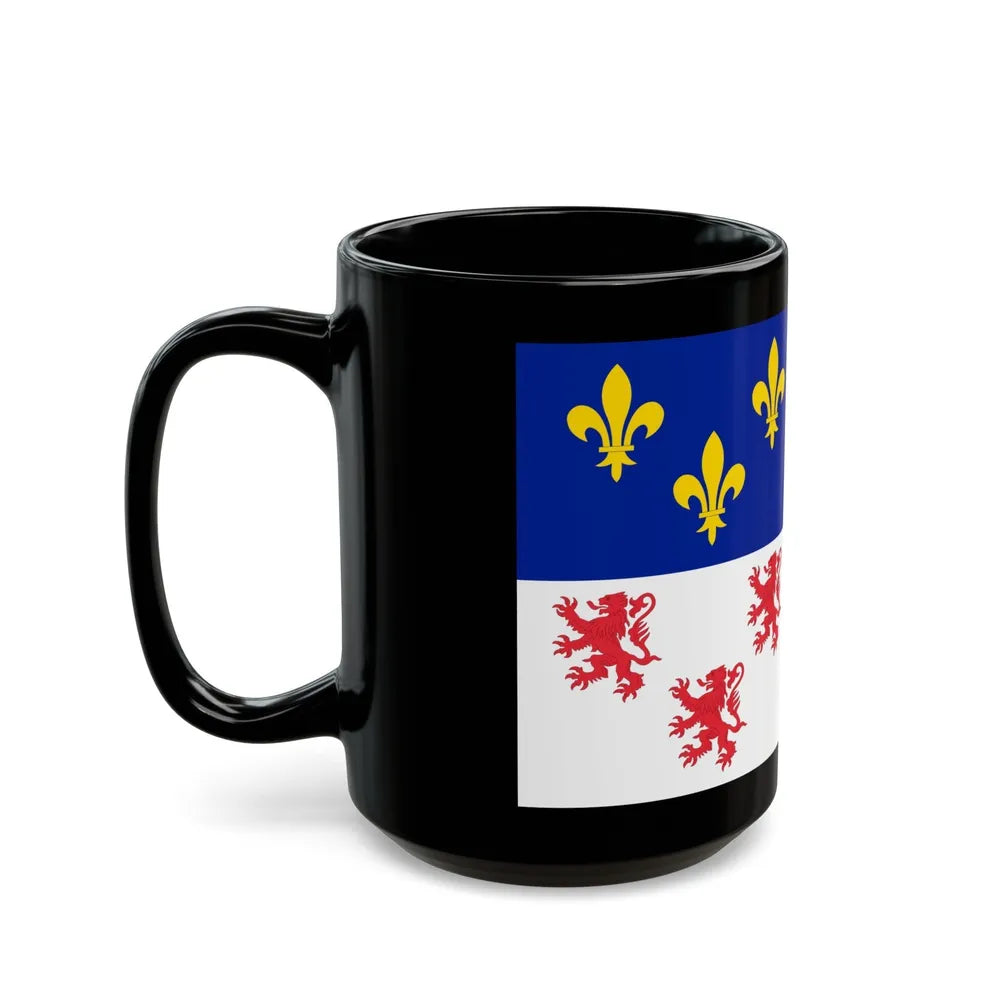 Flag of Picardy France - Black Coffee Mug-Go Mug Yourself