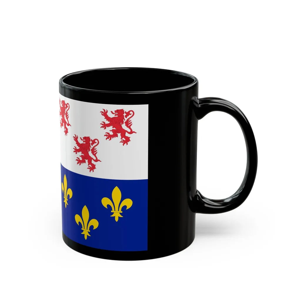 Flag of Picardy France - Black Coffee Mug-Go Mug Yourself