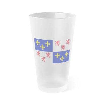 Flag of Picardy France - Frosted Pint Glass 16oz 16oz Frosted - Go Mug Yourself