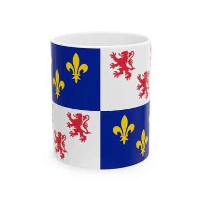 Flag of Picardy France - White Coffee Mug-11oz-Go Mug Yourself