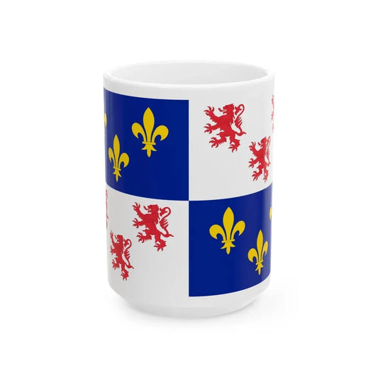 Flag of Picardy France - White Coffee Mug 15oz - Go Mug Yourself
