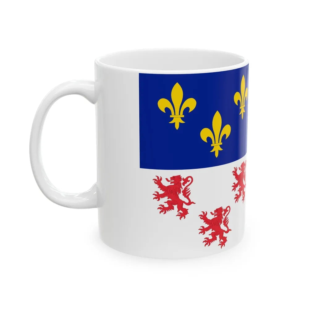 Flag of Picardy France - White Coffee Mug-Go Mug Yourself