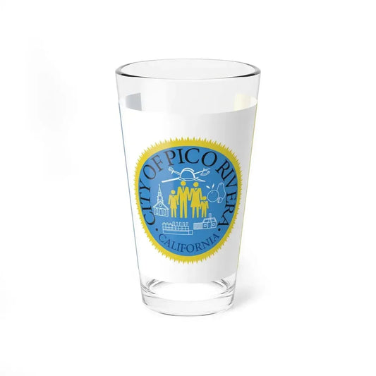 Flag of Pico Rivera, California - Pint Glass 16oz 16oz - Go Mug Yourself