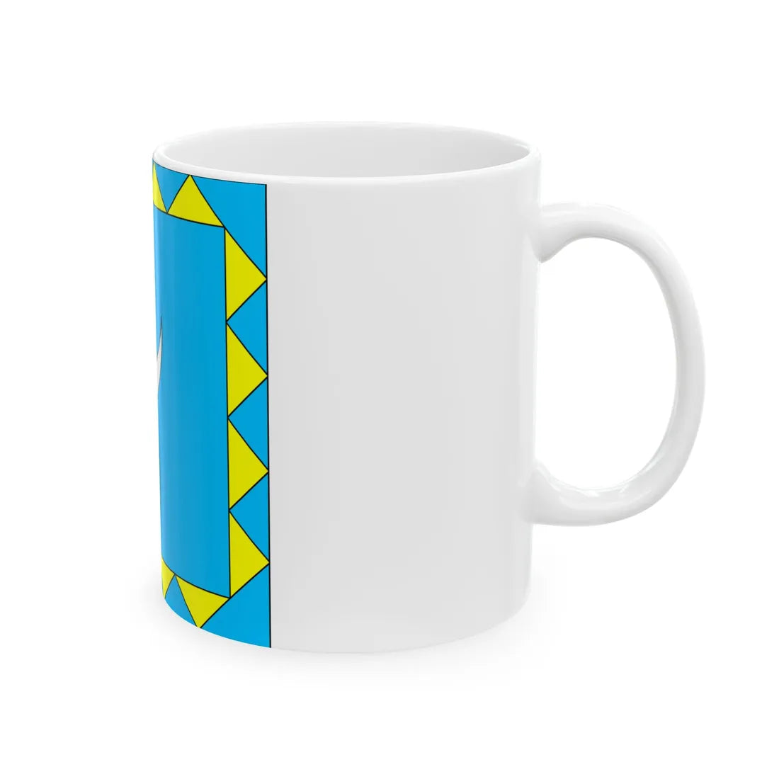 Flag of Pidhaitsi (Ukraine) White Coffee Mug - Go Mug Yourself
