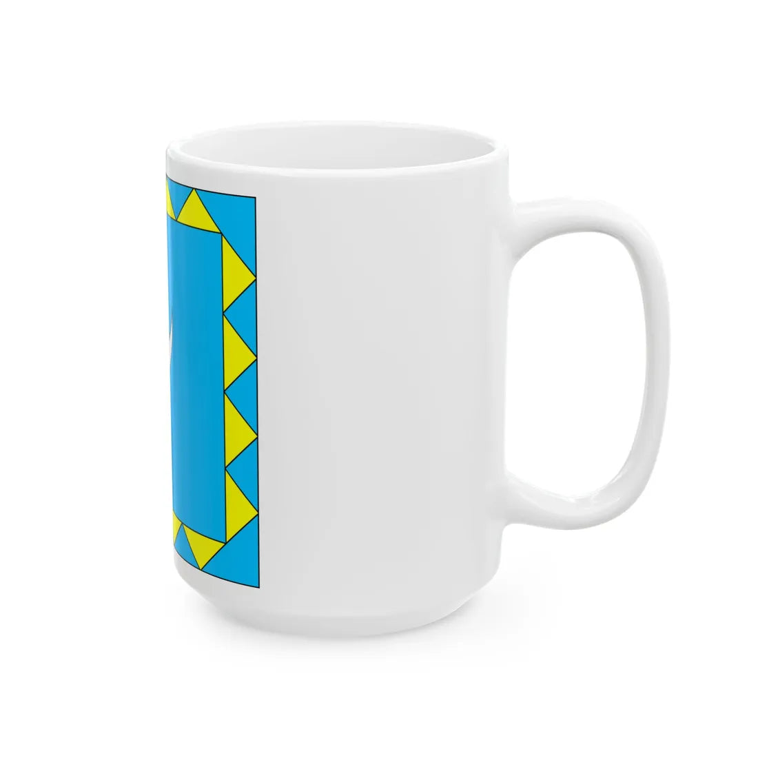 Flag of Pidhaitsi (Ukraine) White Coffee Mug - Go Mug Yourself