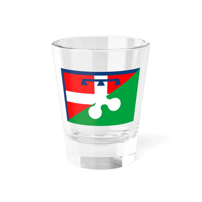 Flag of Piedmont and Lombardy (Italy) Shot Glass 1.5oz 1.5oz - Go Mug Yourself