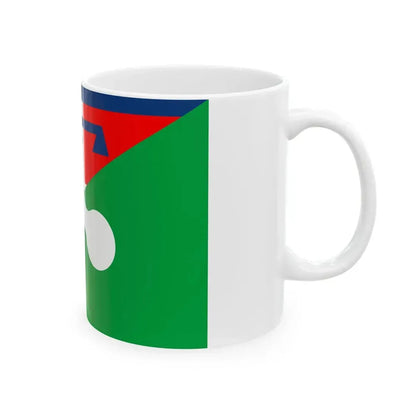 Flag of Piedmont and Lombardy (Italy) White Coffee Mug - Go Mug Yourself