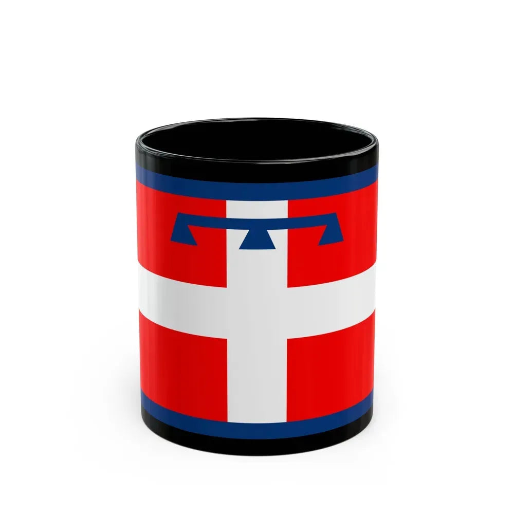 Flag of Piedmont Italy - Black Coffee Mug 11oz - Go Mug Yourself