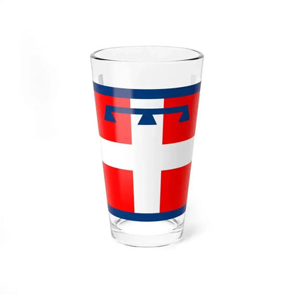 Flag of Piedmont Italy - Pint Glass 16oz 16oz - Go Mug Yourself