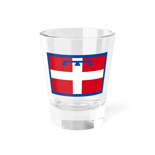 Flag of Piedmont (Italy) Shot Glass 1.5oz 1.5oz - Go Mug Yourself