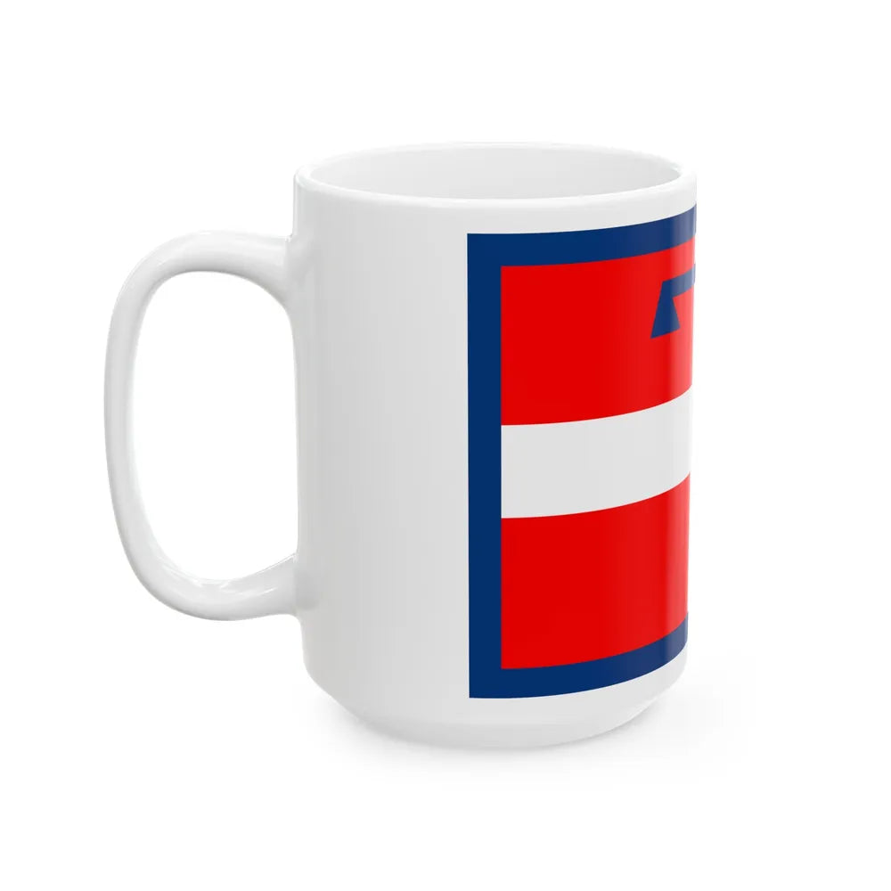 Flag of Piedmont Italy - White Coffee Mug-Go Mug Yourself