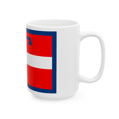 Flag of Piedmont Italy - White Coffee Mug-Go Mug Yourself