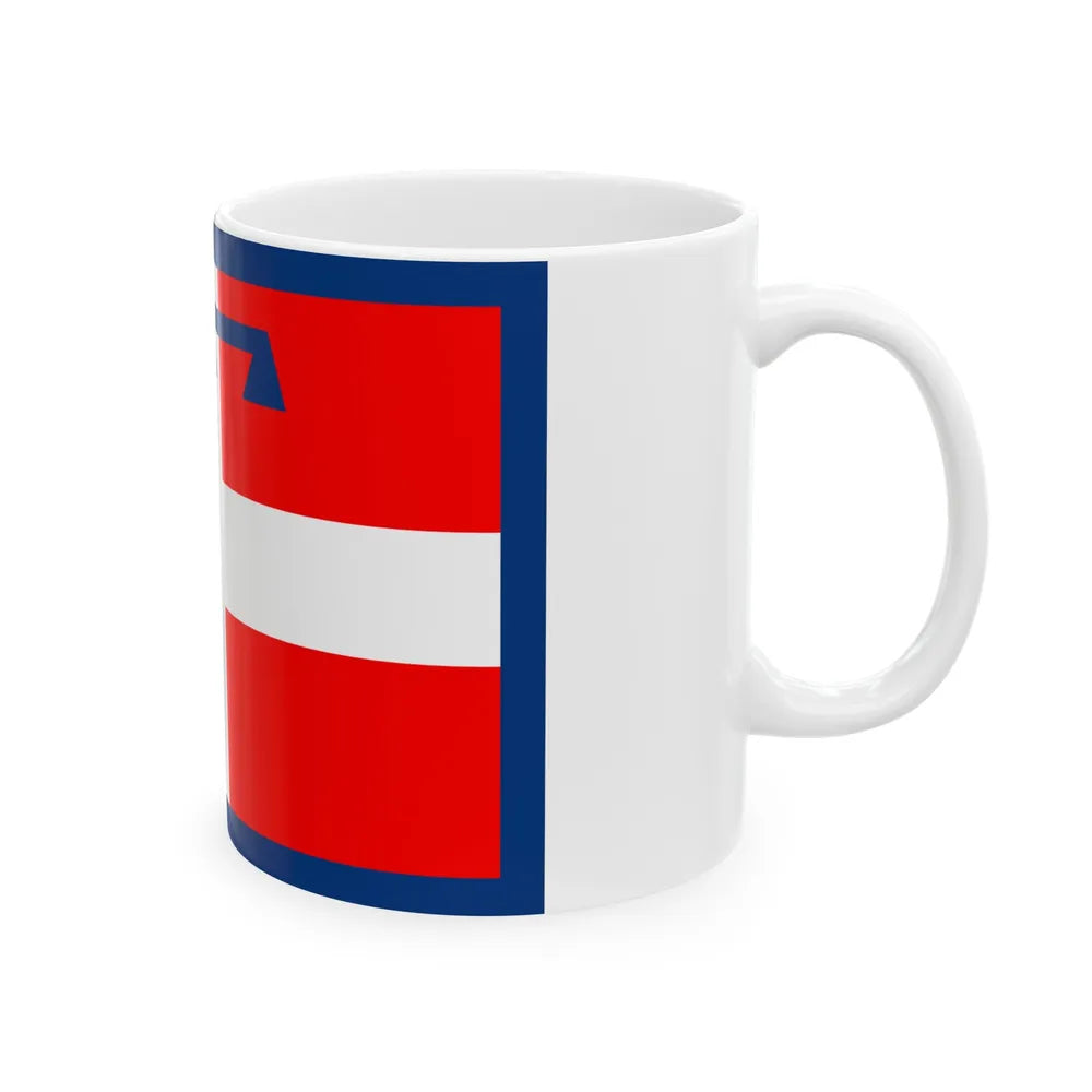 Flag of Piedmont Italy - White Coffee Mug-Go Mug Yourself