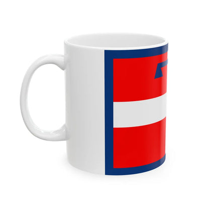 Flag of Piedmont Italy - White Coffee Mug-Go Mug Yourself