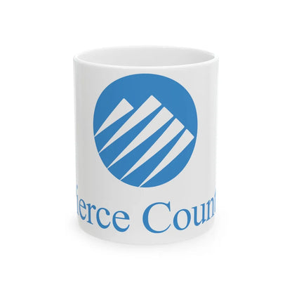 Flag of Pierce County Washington (United States) White Coffee Mug 11oz - Go Mug Yourself