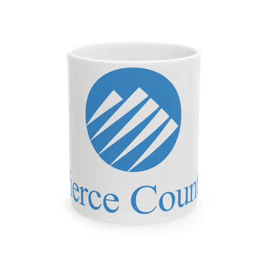 Flag of Pierce County Washington (United States) White Coffee Mug 11oz - Go Mug Yourself