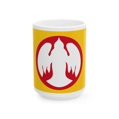 Flag of Pierre-Olivier Lapie as Governor of Chad (Belgium) White Coffee Mug 15oz - Go Mug Yourself