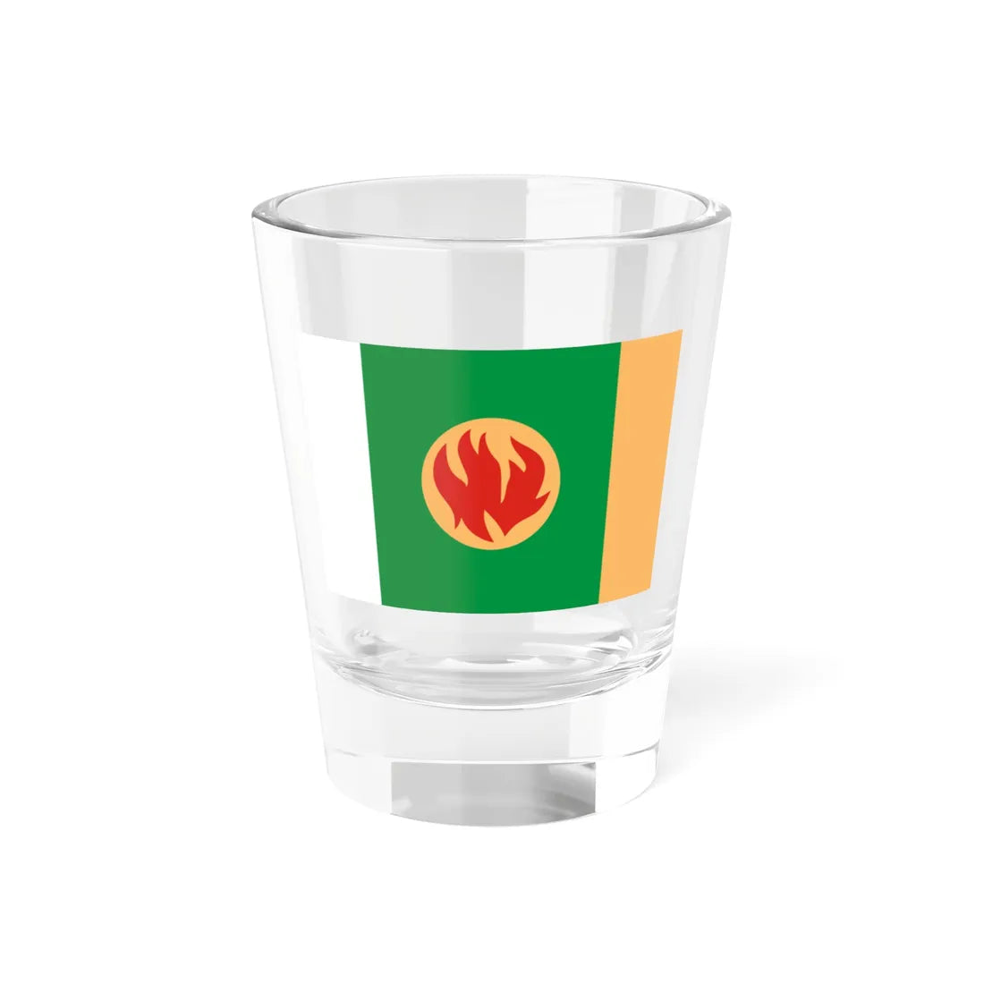 Flag of Pikalyovo Leningrad oblast (Russia) Shot Glass 1.5oz 1.5oz - Go Mug Yourself