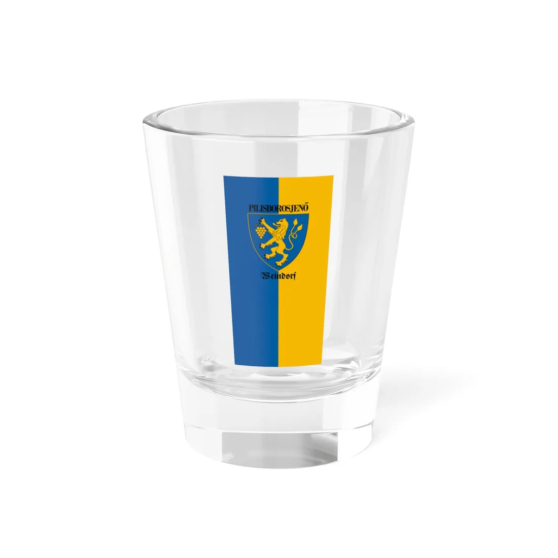 Flag of Pilisborosjeno vertical (Hungary) Shot Glass 1.5oz 1.5oz - Go Mug Yourself