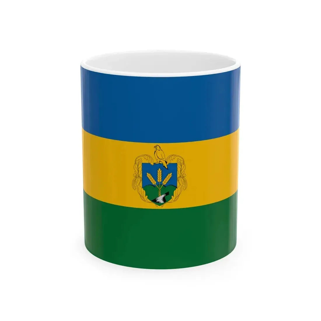 Flag of Piliscsaba variant (Hungary) White Coffee Mug 11oz - Go Mug Yourself