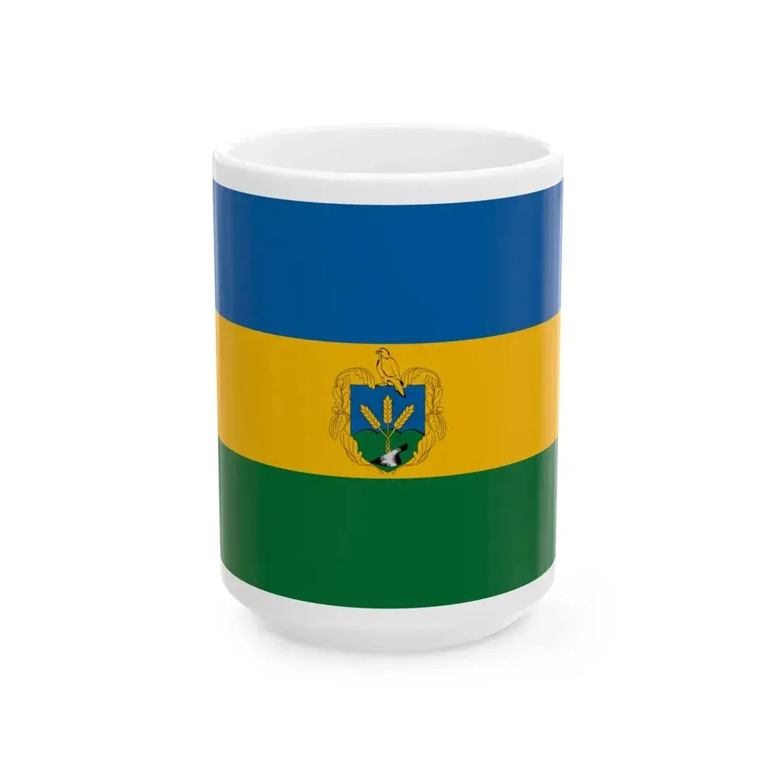 Flag of Piliscsaba variant (Hungary) White Coffee Mug 15oz - Go Mug Yourself