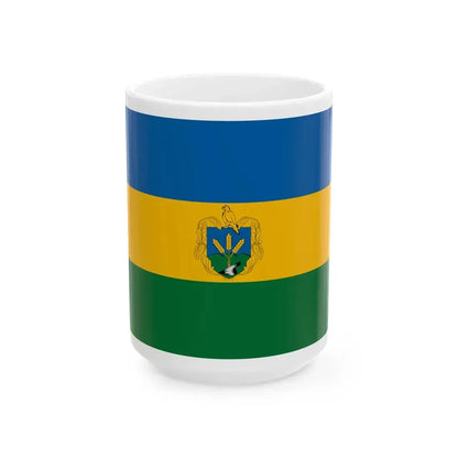 Flag of Piliscsaba variant (Hungary) White Coffee Mug 15oz - Go Mug Yourself