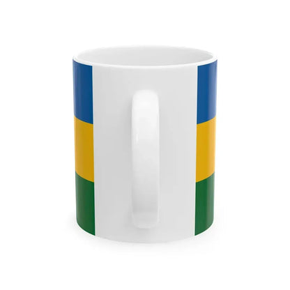 Flag of Piliscsaba variant (Hungary) White Coffee Mug - Go Mug Yourself