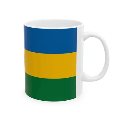 Flag of Piliscsaba variant (Hungary) White Coffee Mug - Go Mug Yourself