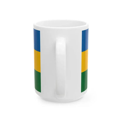 Flag of Piliscsaba variant (Hungary) White Coffee Mug - Go Mug Yourself