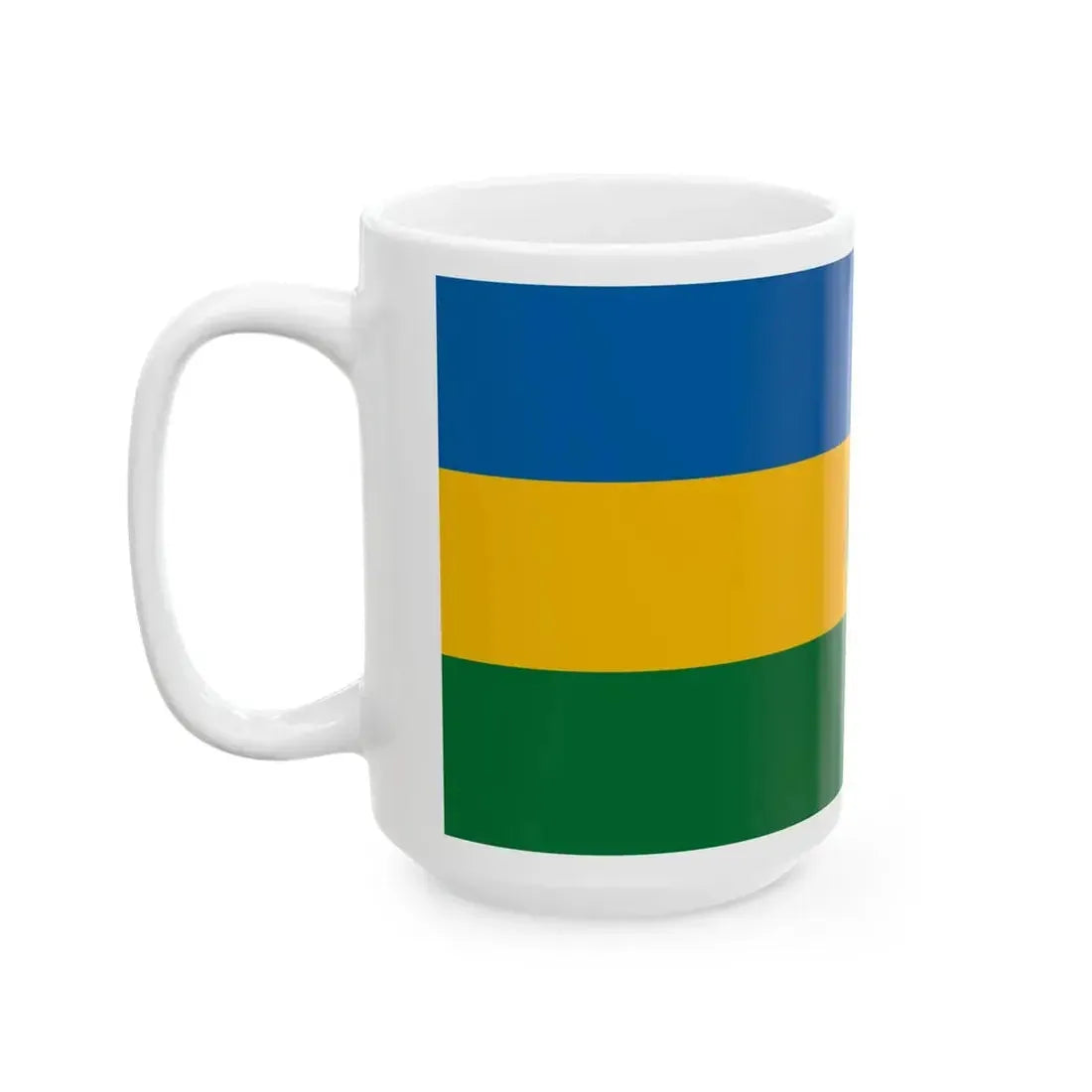 Flag of Piliscsaba variant (Hungary) White Coffee Mug - Go Mug Yourself