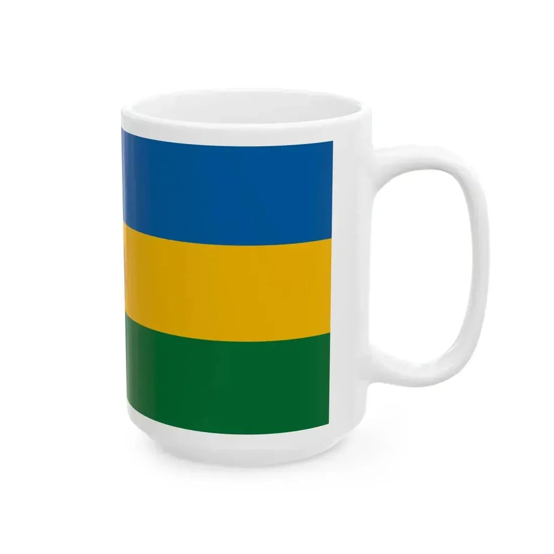 Flag of Piliscsaba variant (Hungary) White Coffee Mug - Go Mug Yourself