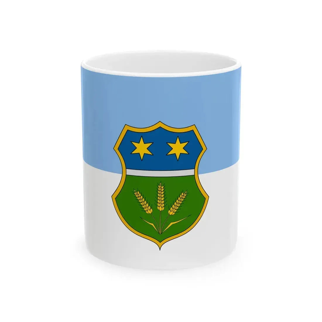 Flag of Pilisszanto (Hungary) White Coffee Mug 11oz - Go Mug Yourself